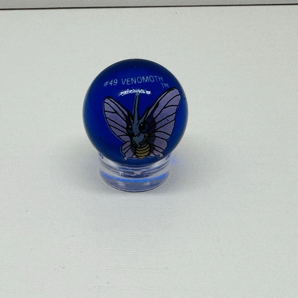 Vintage ToyBiz Pokemon Marble #49 Venomoth‎ Blue